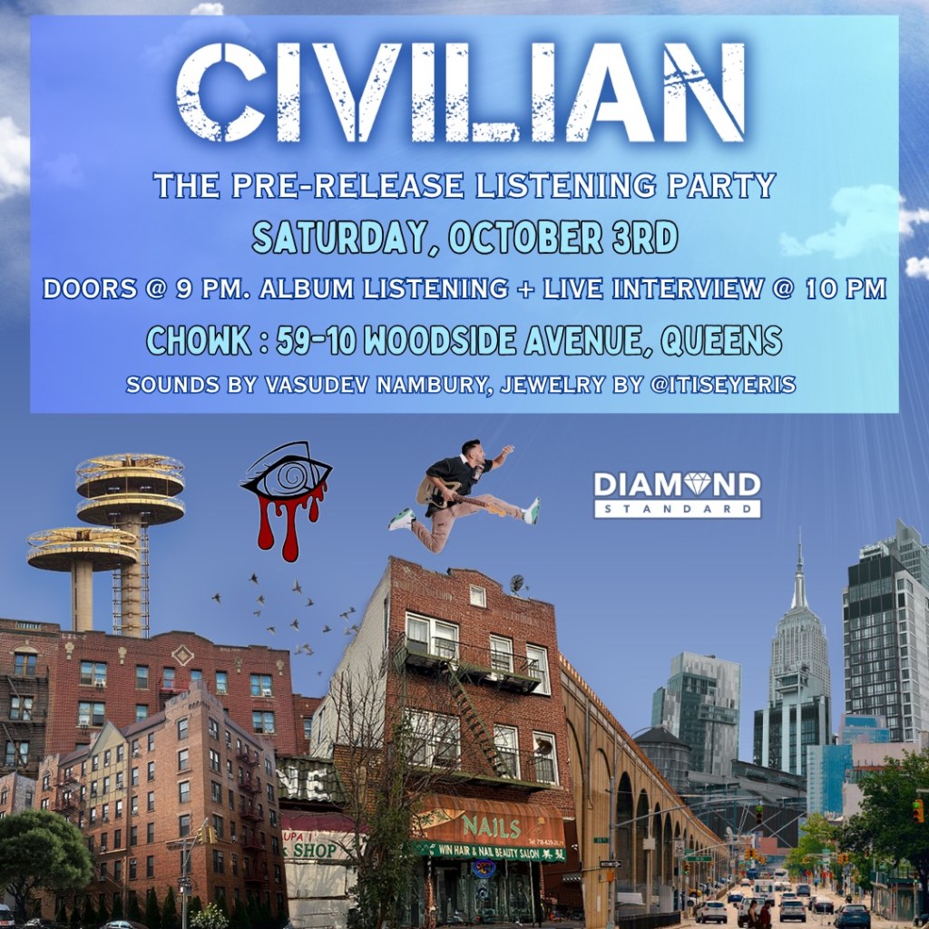 Civilian listening party poster